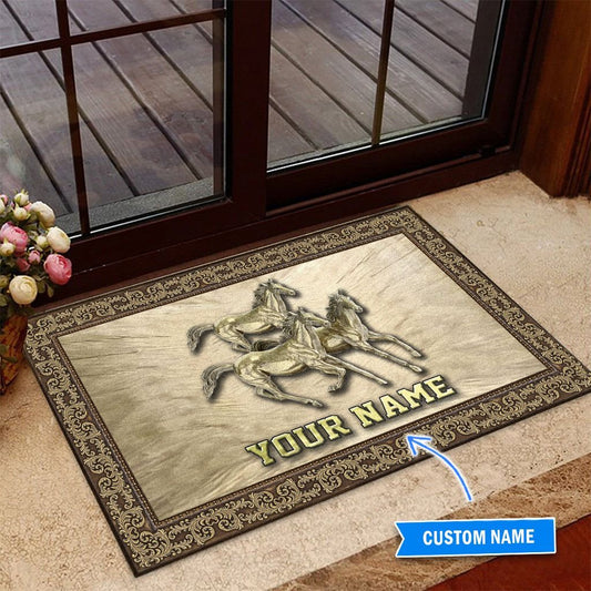 Love Horse Personalized Horse Doormat 0523
