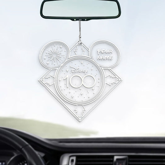 100 Years Of Wonder - Personalized Mouse Transparent Car Ornament