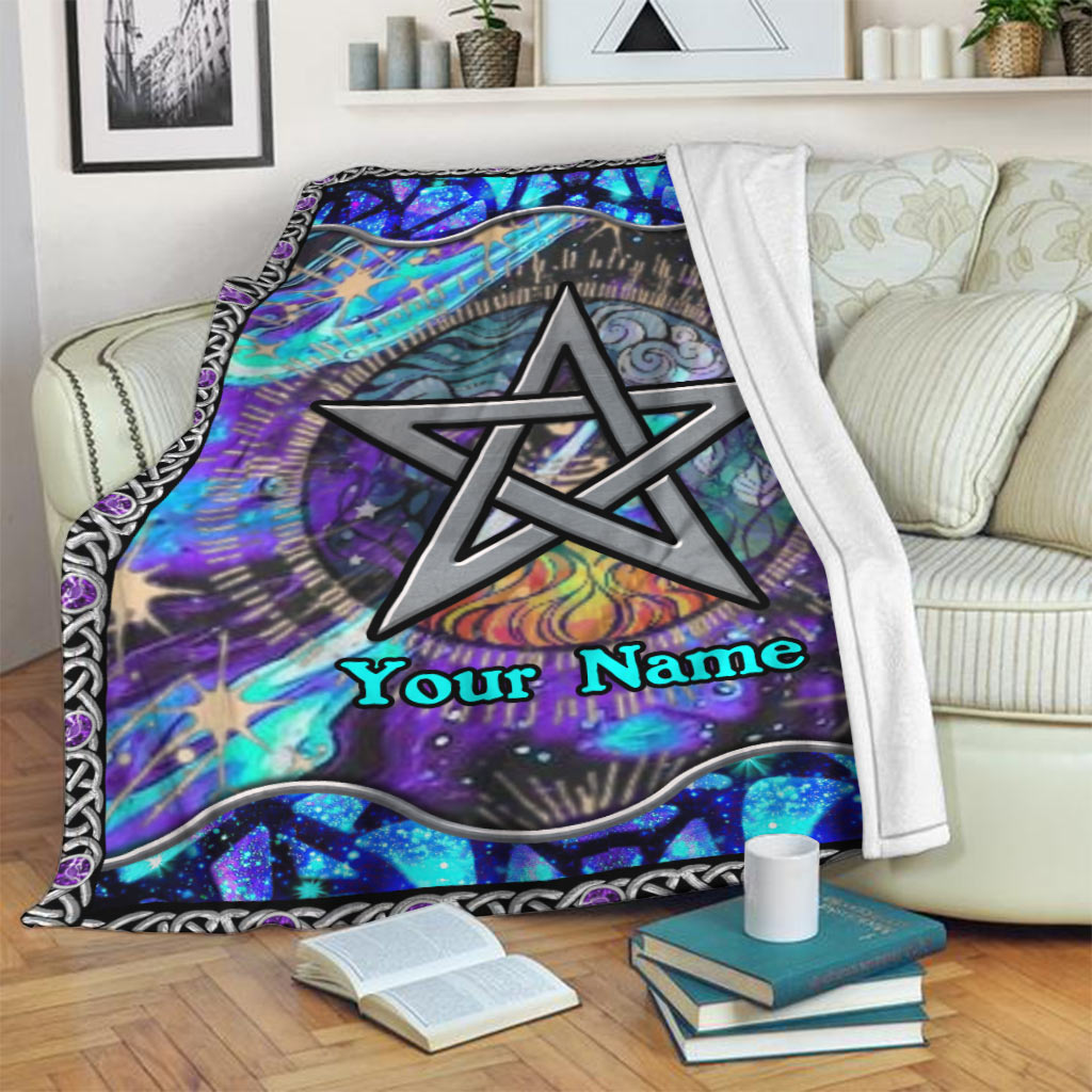 Mystical Pentagram - Personalized Witch Blanket