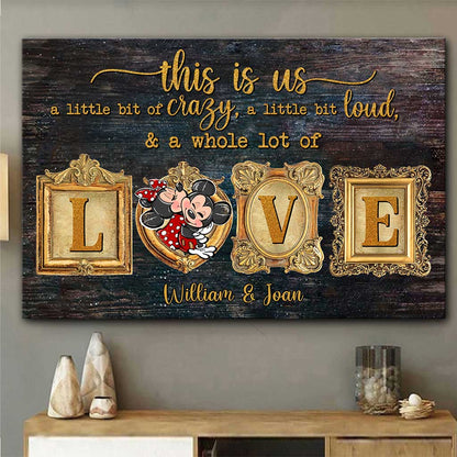 This Is Us - Personalized Couple Mouse Canvas And Poster
