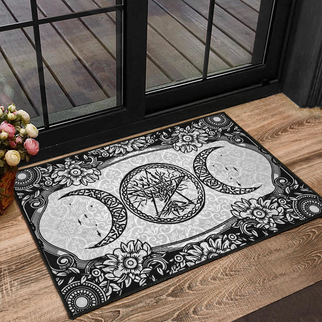 Triple Moon Tree Of Life Wicca - Witch Doormat 0822