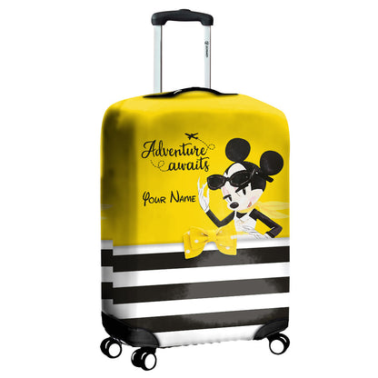 Adventure Awaits - Personalized Mouse Luggage Cover
