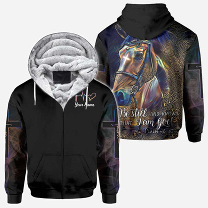 Be Still And Know That - Personalized Horse All Over T-shirt and Hoodie