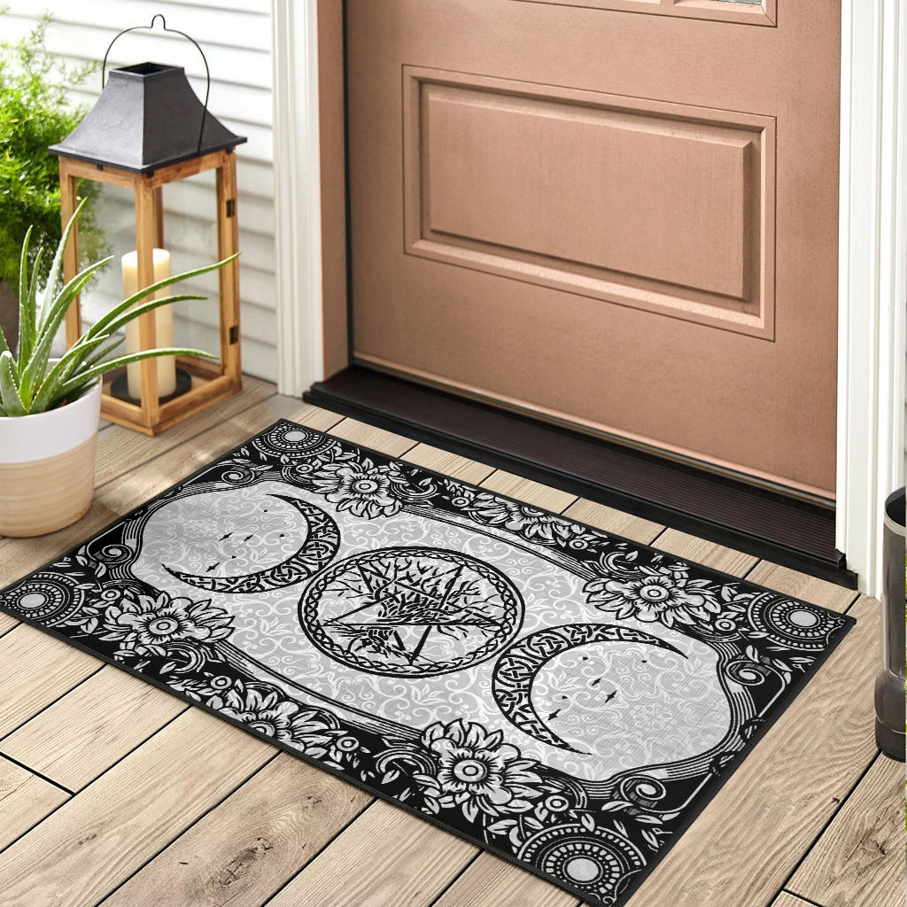 Triple Moon Tree Of Life Wicca - Witch Doormat 0822