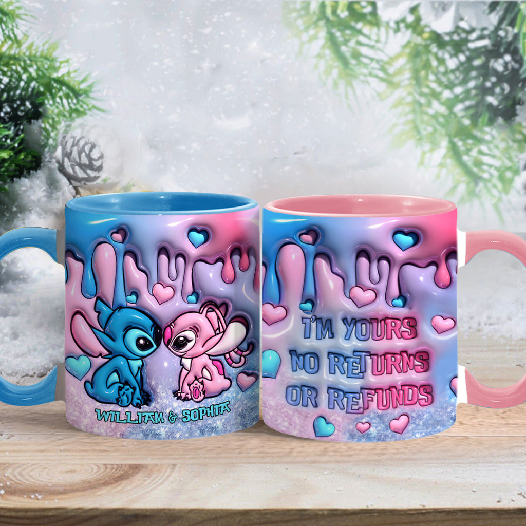 I'm Yours No Returns Or Refunds - Personalized Ohana Accent Mug