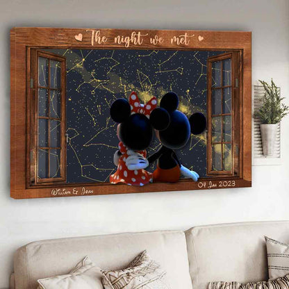 The Magical Night We Met - Personalized Mouse Canvas and Poster