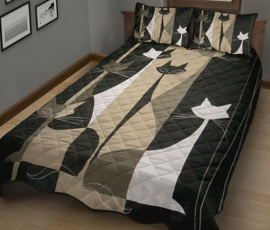 Cat Art Cat Quilt Set 0622