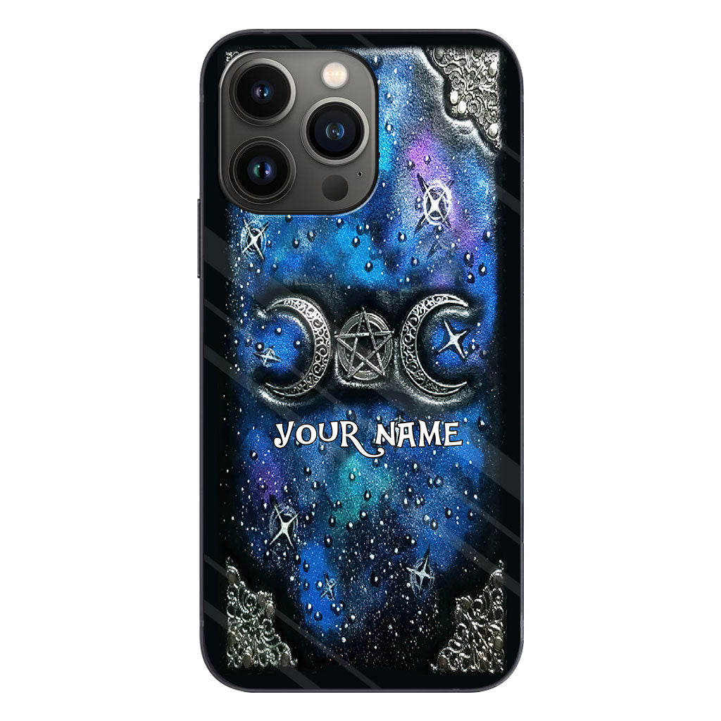 Tripple Moon Silver - Personalized Witch Phone Case