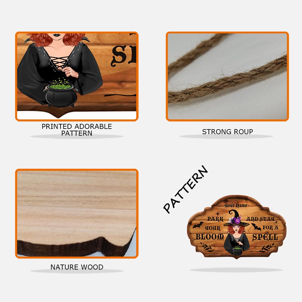 The Witch Is In - Personalized Wood Sign