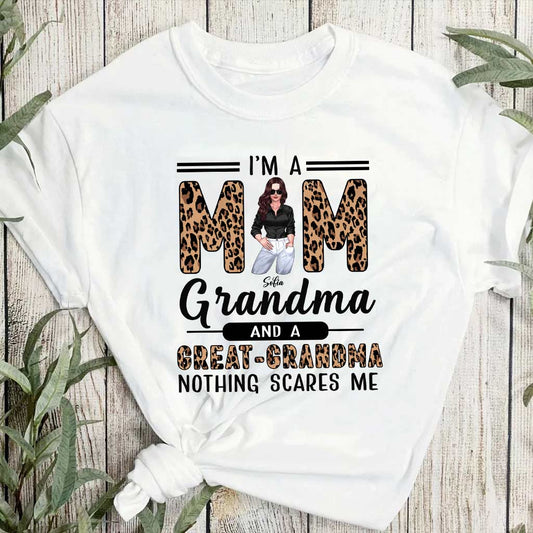 I'm A Mom A Grandma And A Great Grandma - Personalized T-shirt and Hoodie