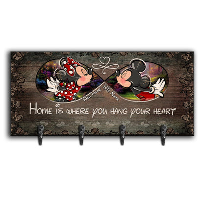 Home Is Where You Hang - Personalized Mouse Key Rack