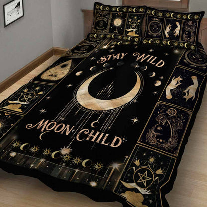 Witch By Nature Moon Child Quilt Set
