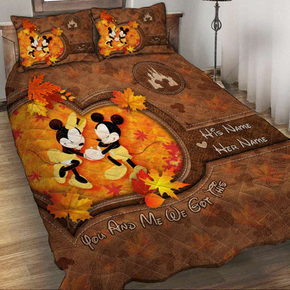 You & Me We Got This - Personalized Mouse Quilt Set