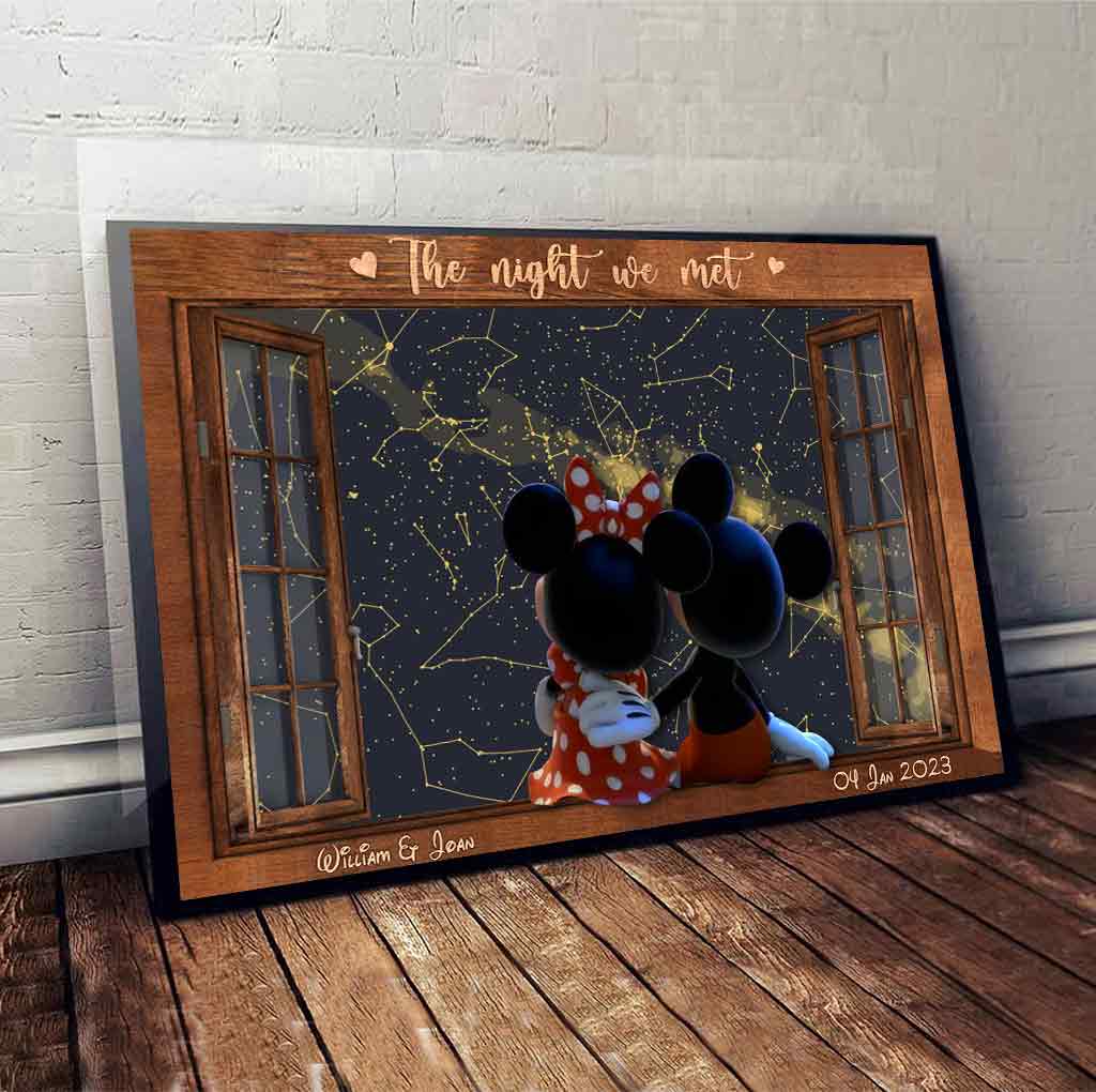 The Magical Night We Met - Personalized Mouse Canvas and Poster