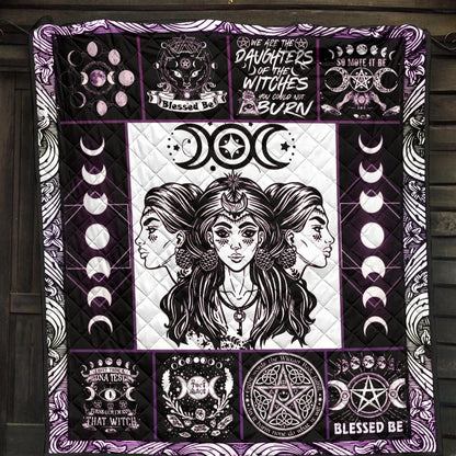 Triple Goddess Wicca - Witch Quilt 0822