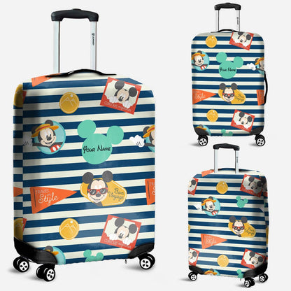 Love Travelling - Personalized Mouse Luggage Cover