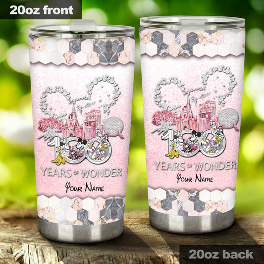 100 Years Of Magic Pink - Personalized Mouse Tumbler