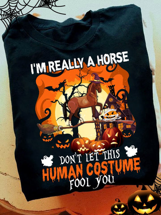 I'm Really A Horse Horse T-shirt and Hoodie 0823