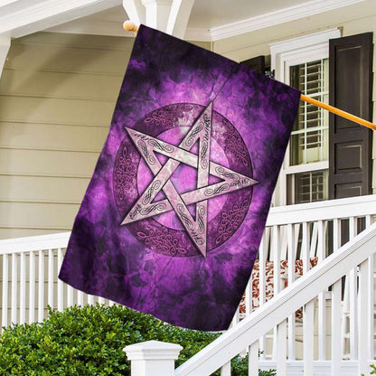 As Above So Below Pentagram Wicca - Witch House Flag 0822