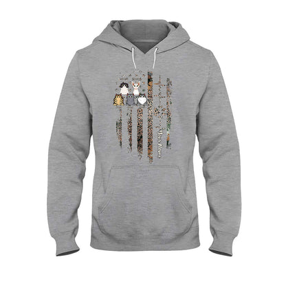 Love My Cats - Personalized Independence Day Cat T-shirt and Hoodie