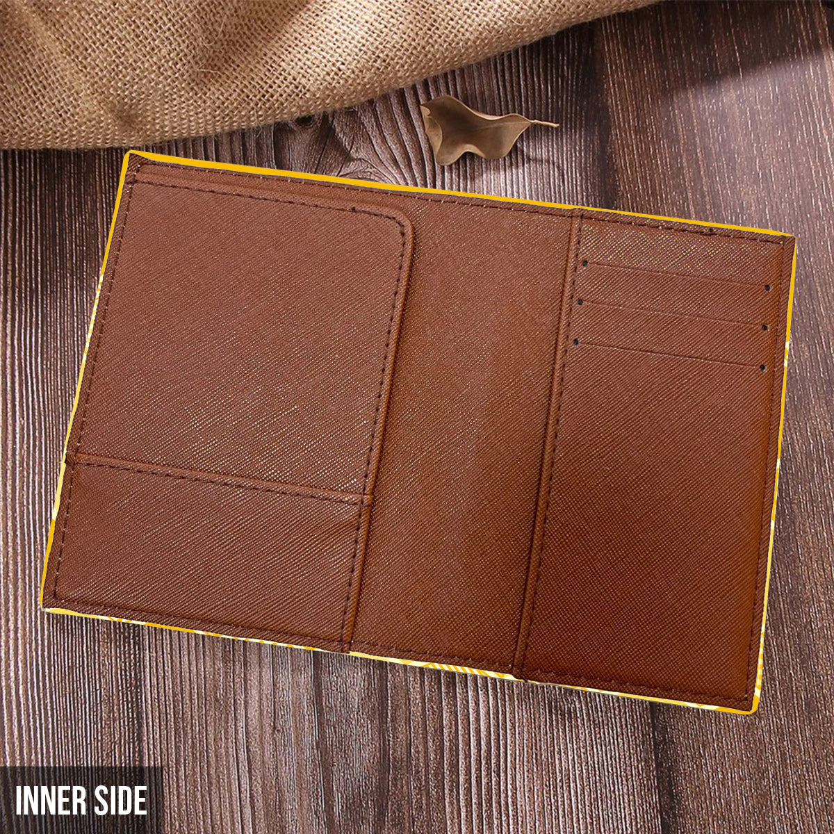 Aventure Awaits - Personalized Mouse Leather Luggage Tag & Passport Holder