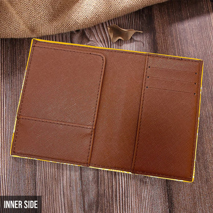 Aventure Awaits - Personalized Mouse Leather Luggage Tag & Passport Holder