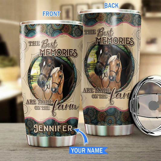 Horse Lover Personalized Horse Tumbler 0523