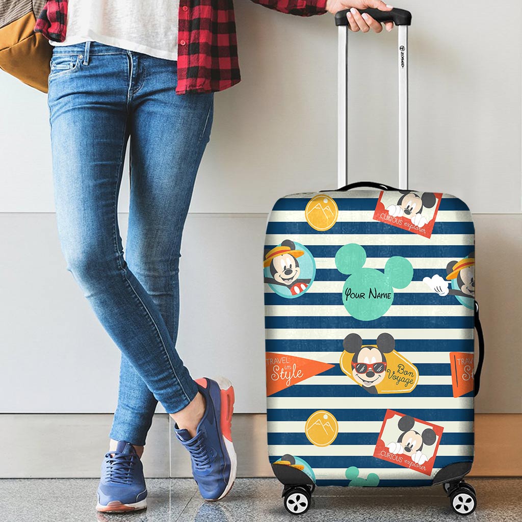 Love Travelling - Personalized Mouse Luggage Cover