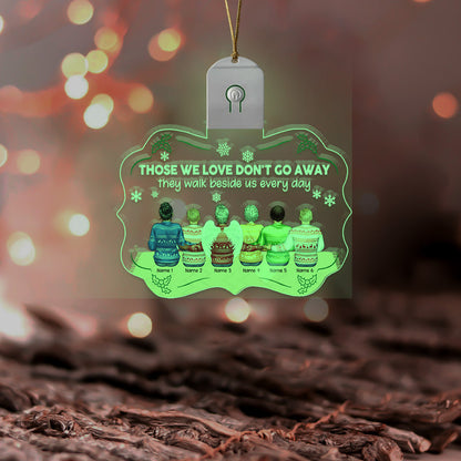 I Am Always With You - Personalized Christmas Family Shaped Led Acrylic Ornament