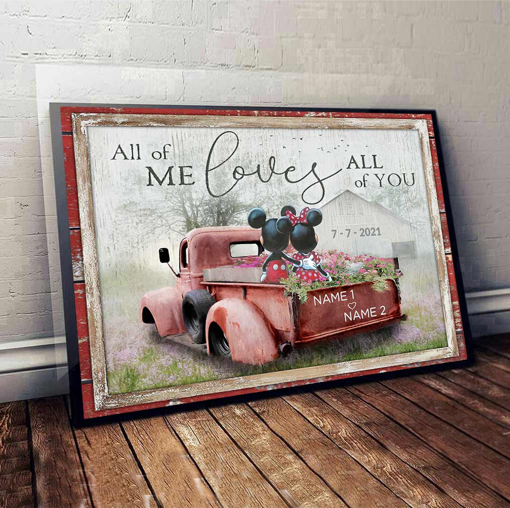 All Of Me Loves All Of You - Personalized Mouse Poster