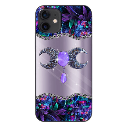 Mystery Witch Triple Moon - Personalized Phone Case With 3D Printed