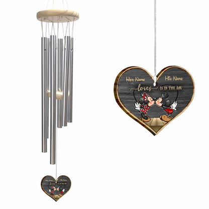 Love Is In The Air - Personalized Mouse Wind Chime