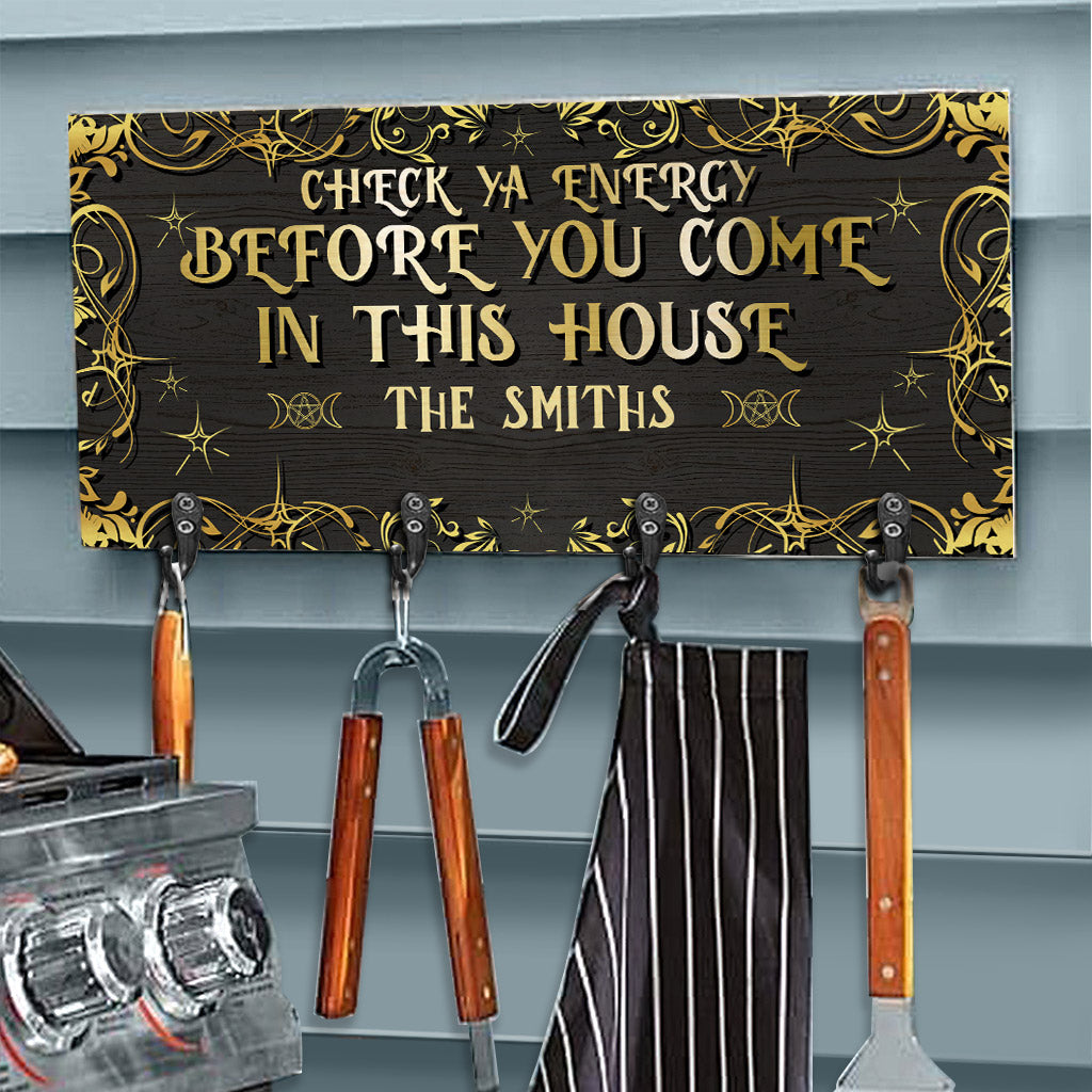 Check Ya Energy - Personalized Witch Key Rack