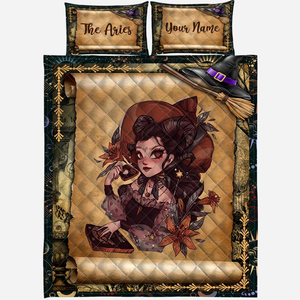 Witchy Zodiac - Personalized Quilt Set