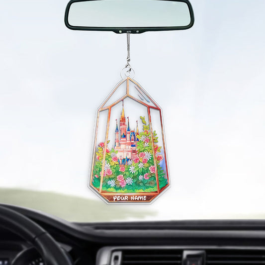 Magical Castle - Personalized Mouse Transparent Car Ornament