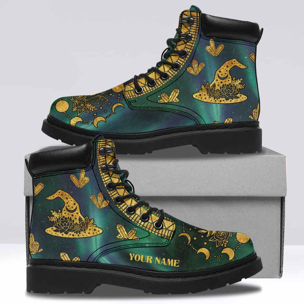 Witch Inspired - Personalized All Season Boots With Pastel Pattern