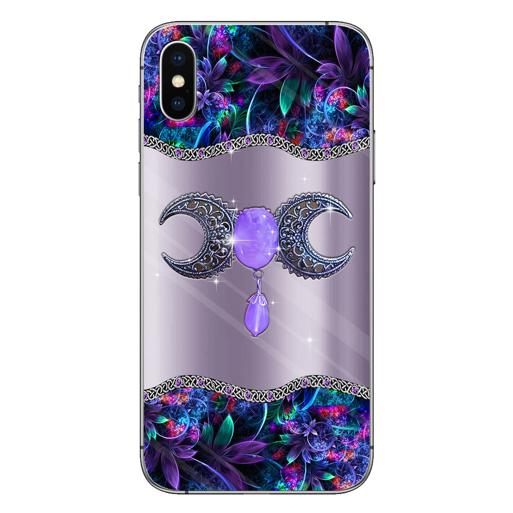 Mystery Witch Triple Moon - Personalized Phone Case With 3D Printed
