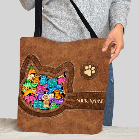 Love Cats - Personalized Cat Tote Bag