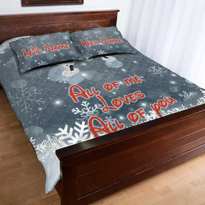 All Of Me - Personalized Mouse Quilt Set