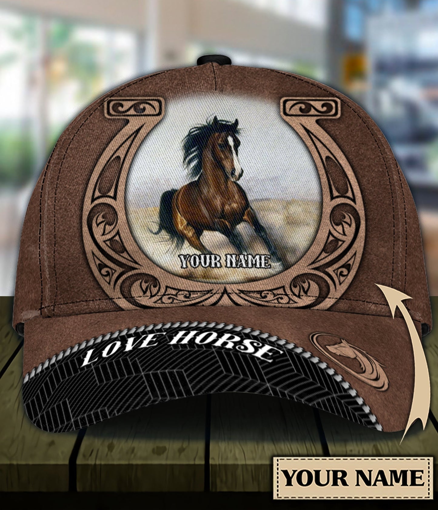 Love Horse Personalized Horse Classic Cap 0523