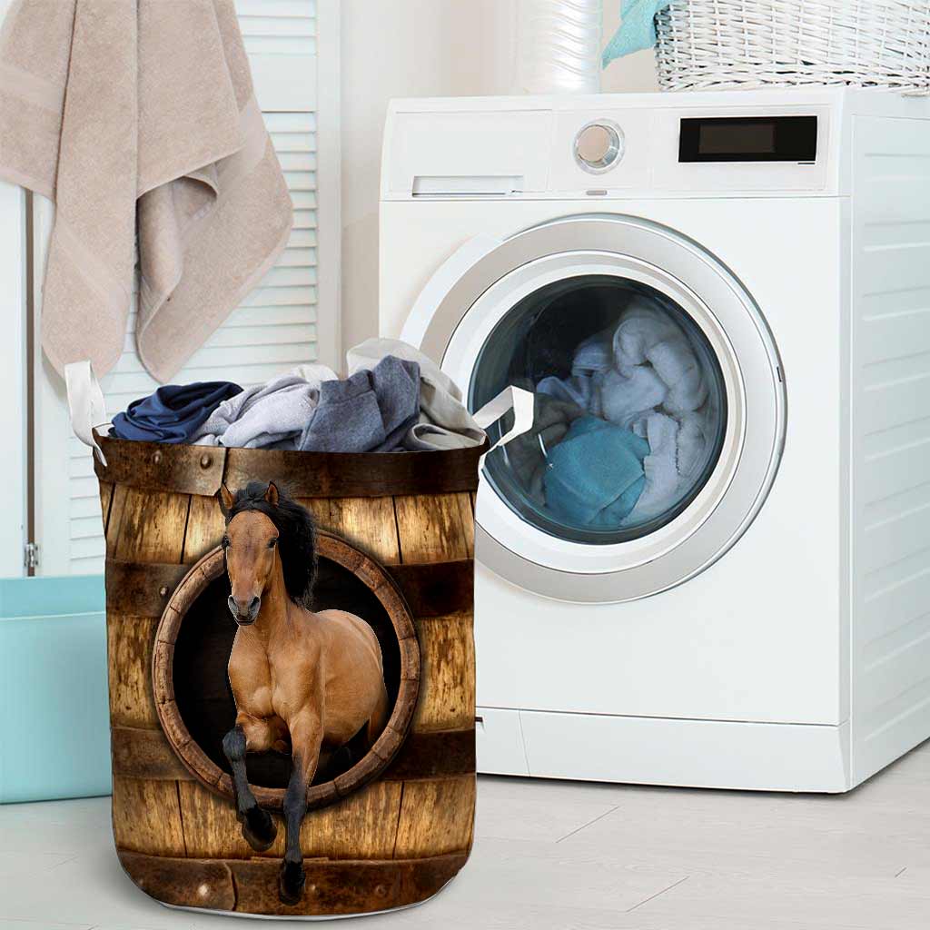 Buckskin Horse Horse Storage Basket 0622