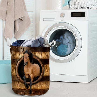 Buckskin Horse Horse Storage Basket 0622