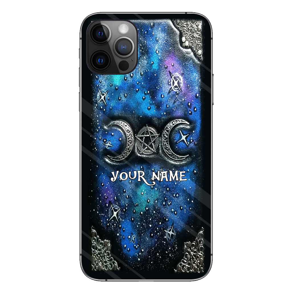 Tripple Moon Silver - Personalized Witch Phone Case