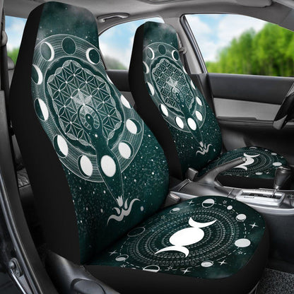 Triple Moon Wicca - Witch Seat Covers 0822