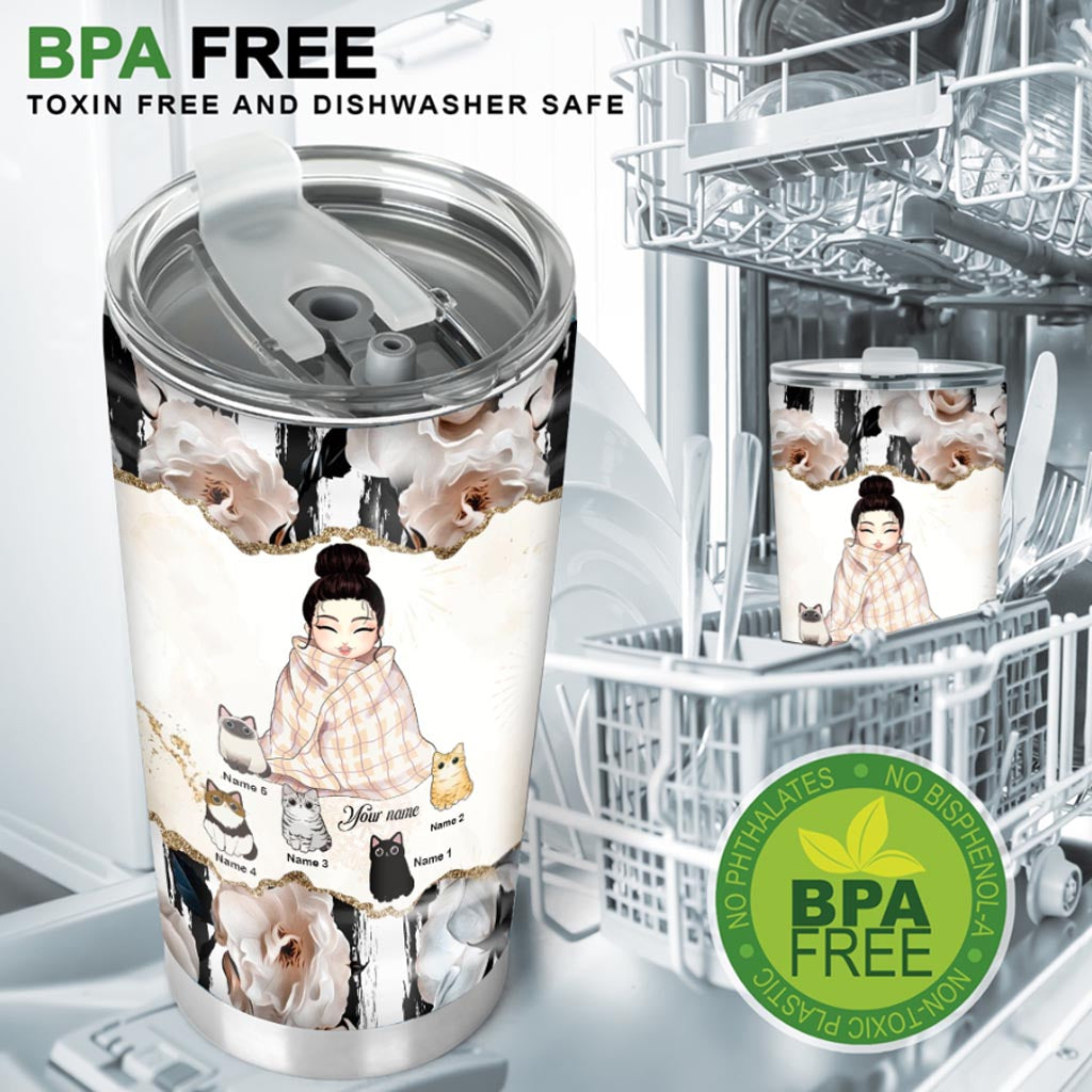 Cat Mom - Personalized Tumbler