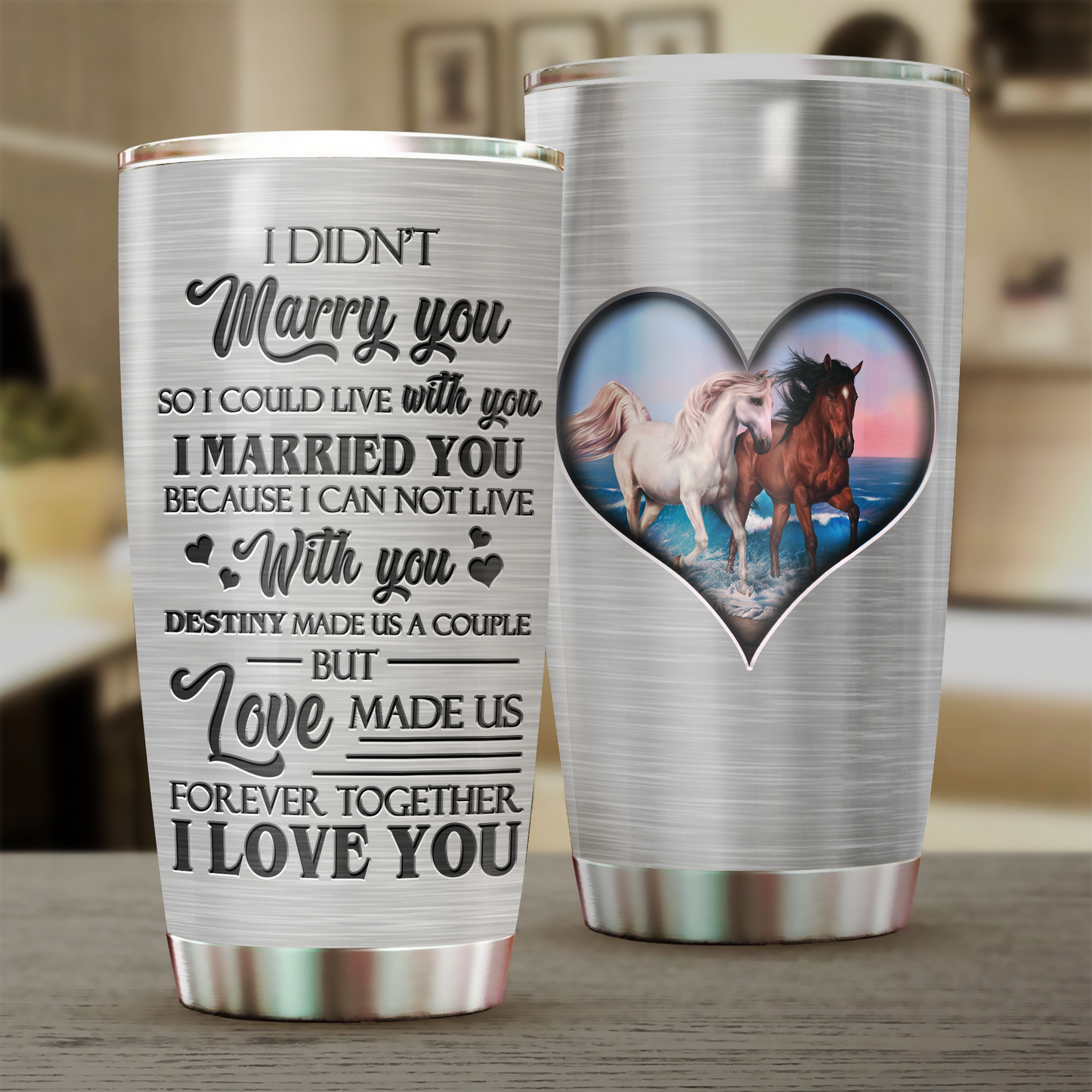 Forever Together Horse Tumbler 0523