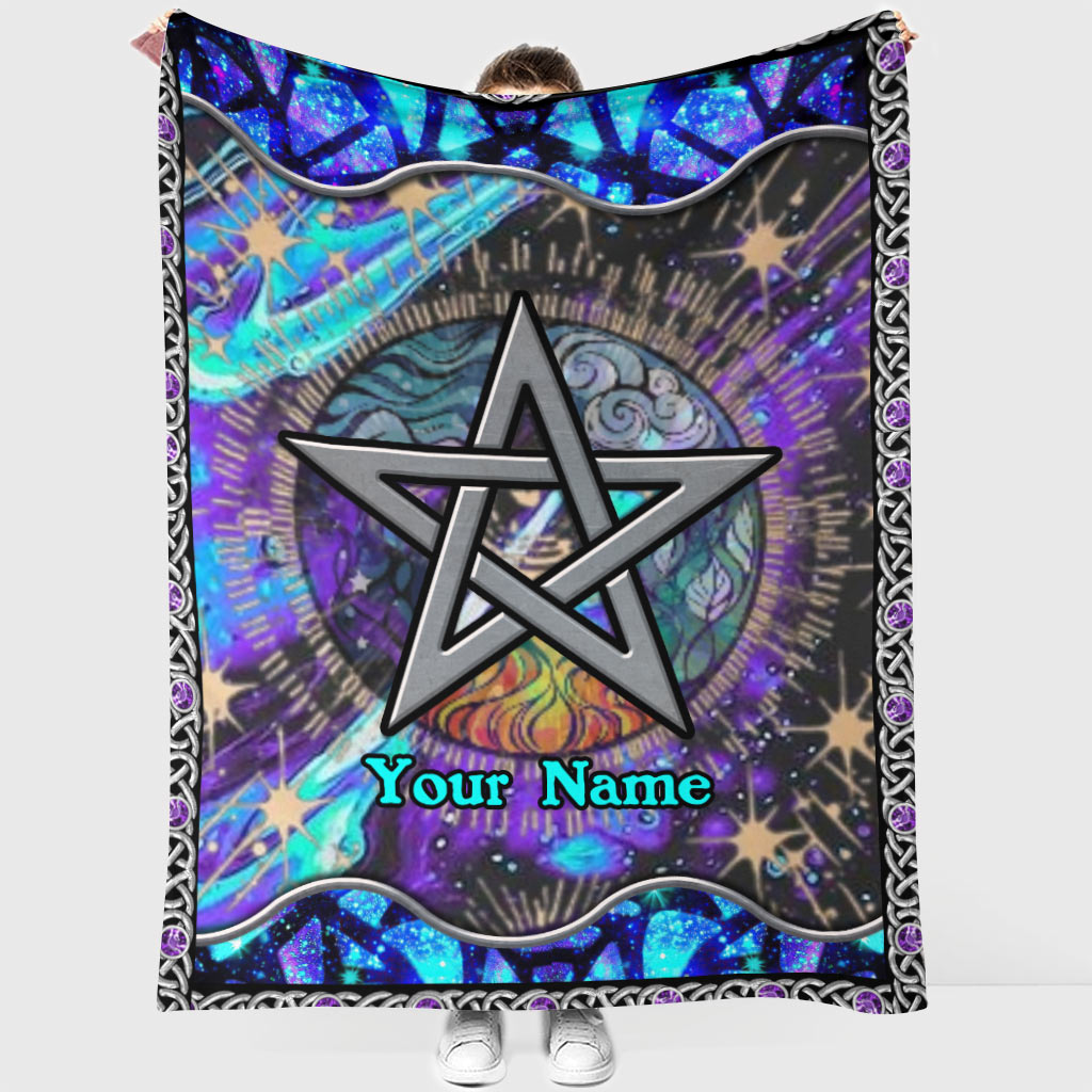 Mystical Pentagram - Personalized Witch Blanket