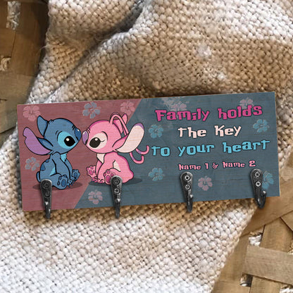 Family Holds The Key To Your Heart - Personalized Ohana Key Rack