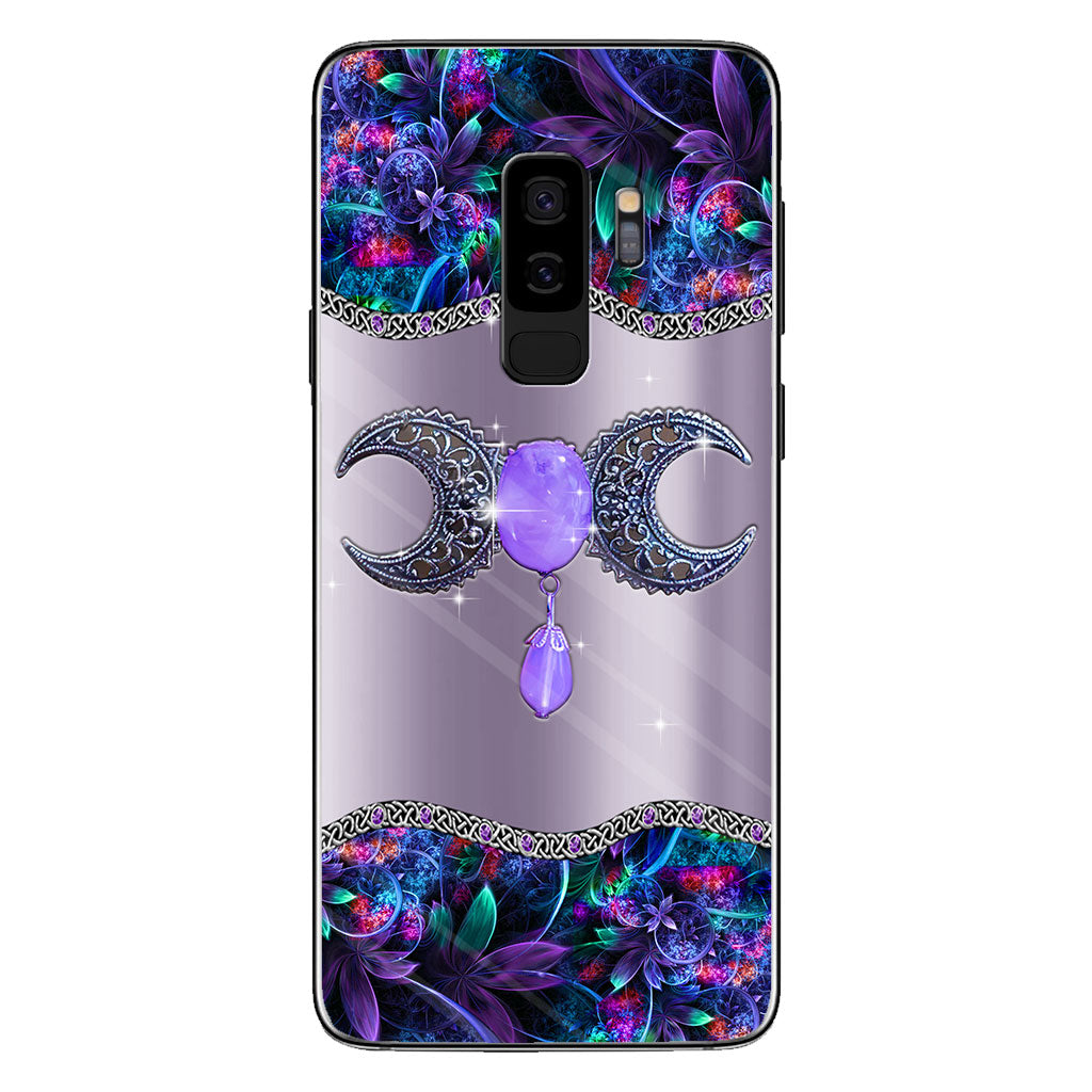Mystery Witch Triple Moon - Personalized Phone Case With 3D Printed