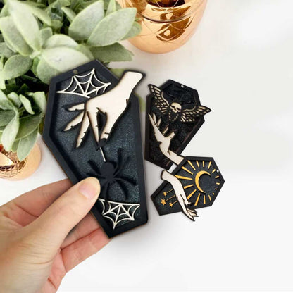 Coffin Garland - Halloween Witch 3 Pieces Garland